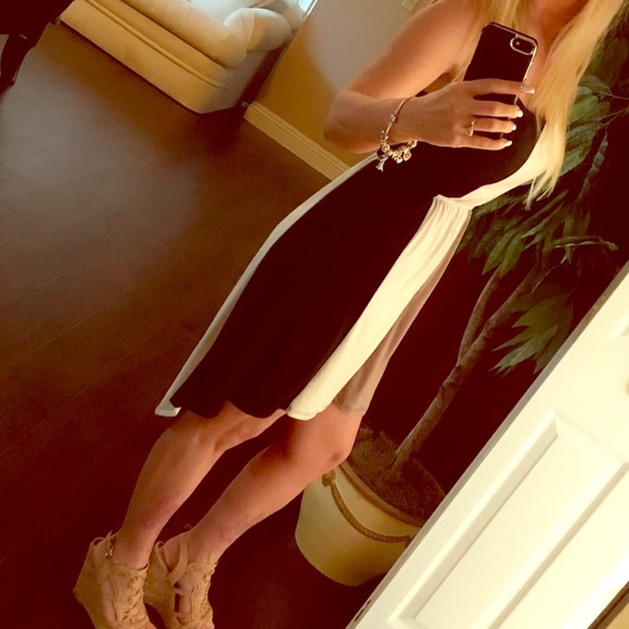 Color block high low dress size medium - Picture 2 of 4